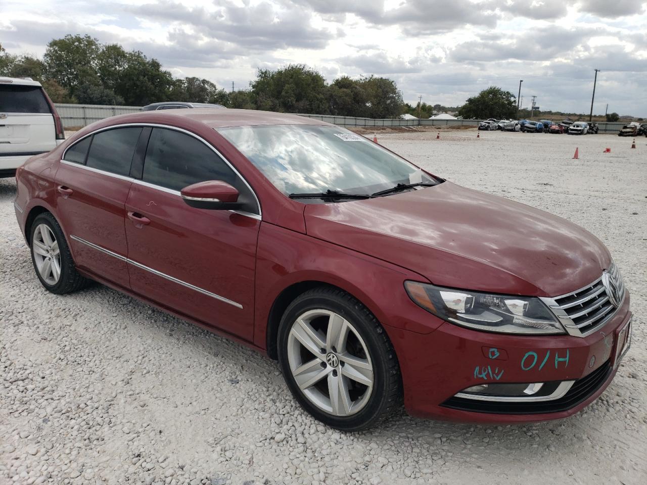 2015 Volkswagen Passat CC VIN WVWBN7AN7FE809424 Copart auction photo, front end damage thumbnail 4