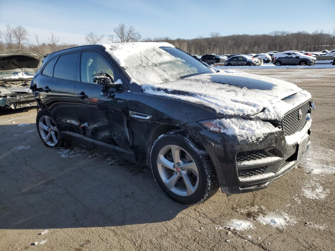 2018 Jaguar F-Pace VIN SADCJ2GX8JA291369 Copart auction photo, all over damage thumbnail 4