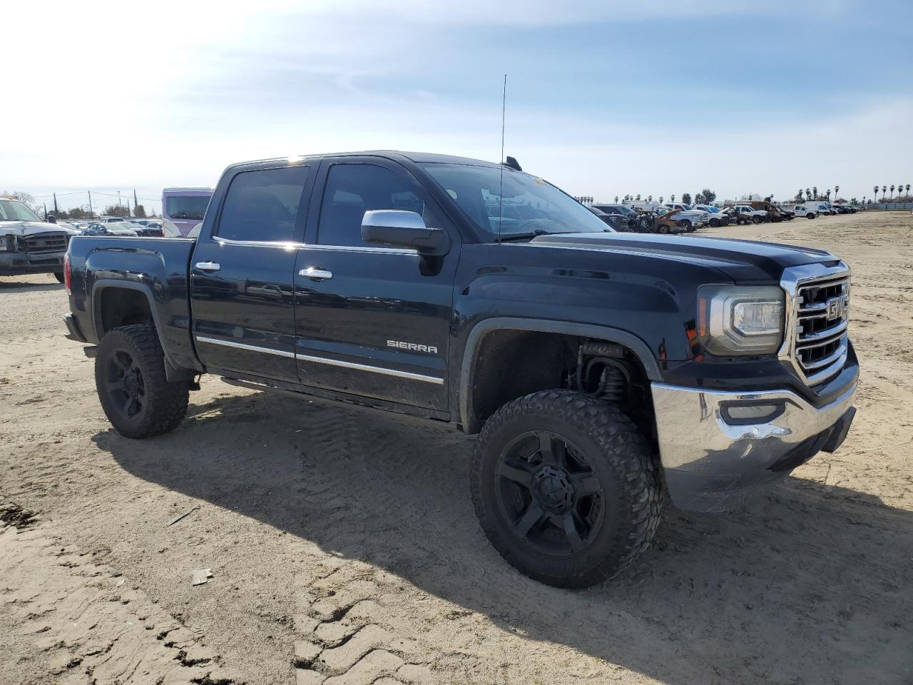 2017 GMC Sierra VIN 3GTP1NEC6HG103880 Copart auction photo, undercarriage / side damage thumbnail 4