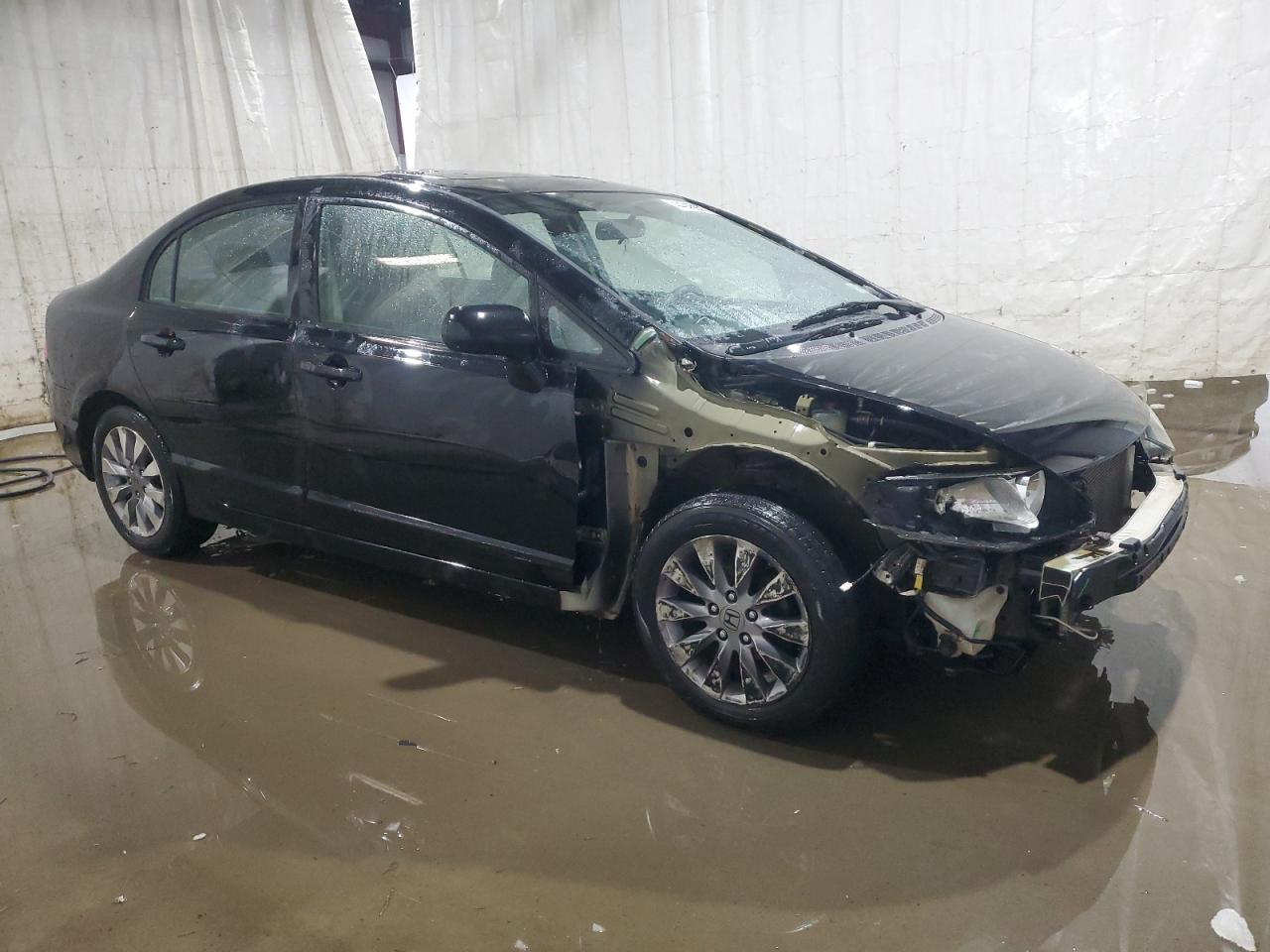 2009 Honda Civic VIN 2HGFA16829H347575 Copart auction photo, front end / side damage thumbnail 4
