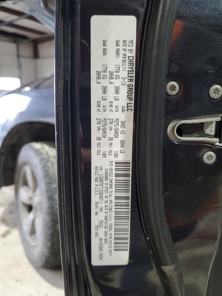 2013 RAM 1500 VIN 1C6RR7KT1DS649711 Copart auction photo, front end damage thumbnail 12
