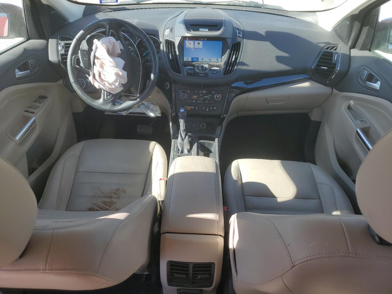 2017 Ford Escape VIN 1FMCU0J95HUC49277 Copart auction photo, front end damage thumbnail 8