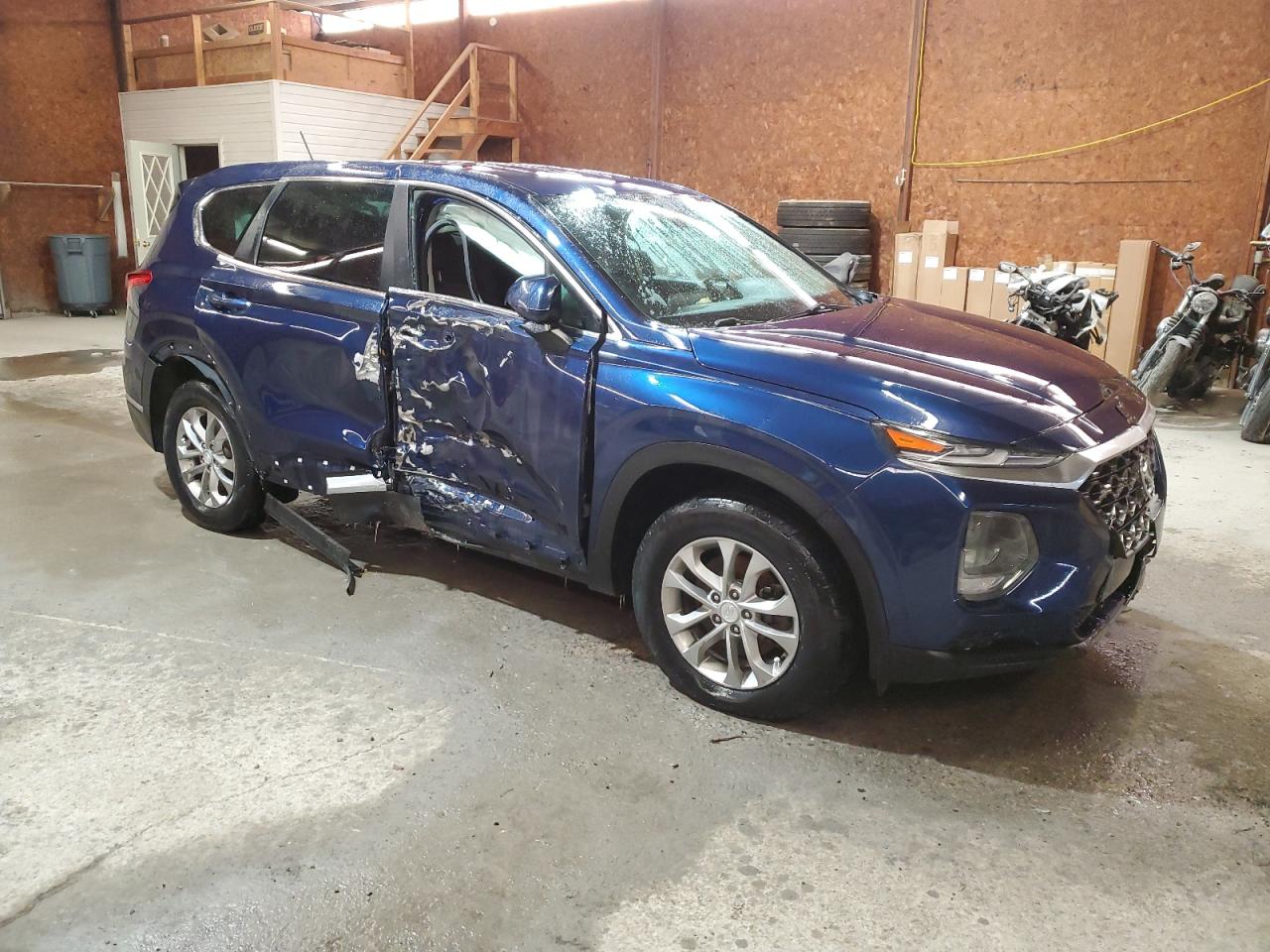 2020 Hyundai Santa Fe VIN 5NMS2CAD0LH158591 Copart auction photo, side damage thumbnail 4