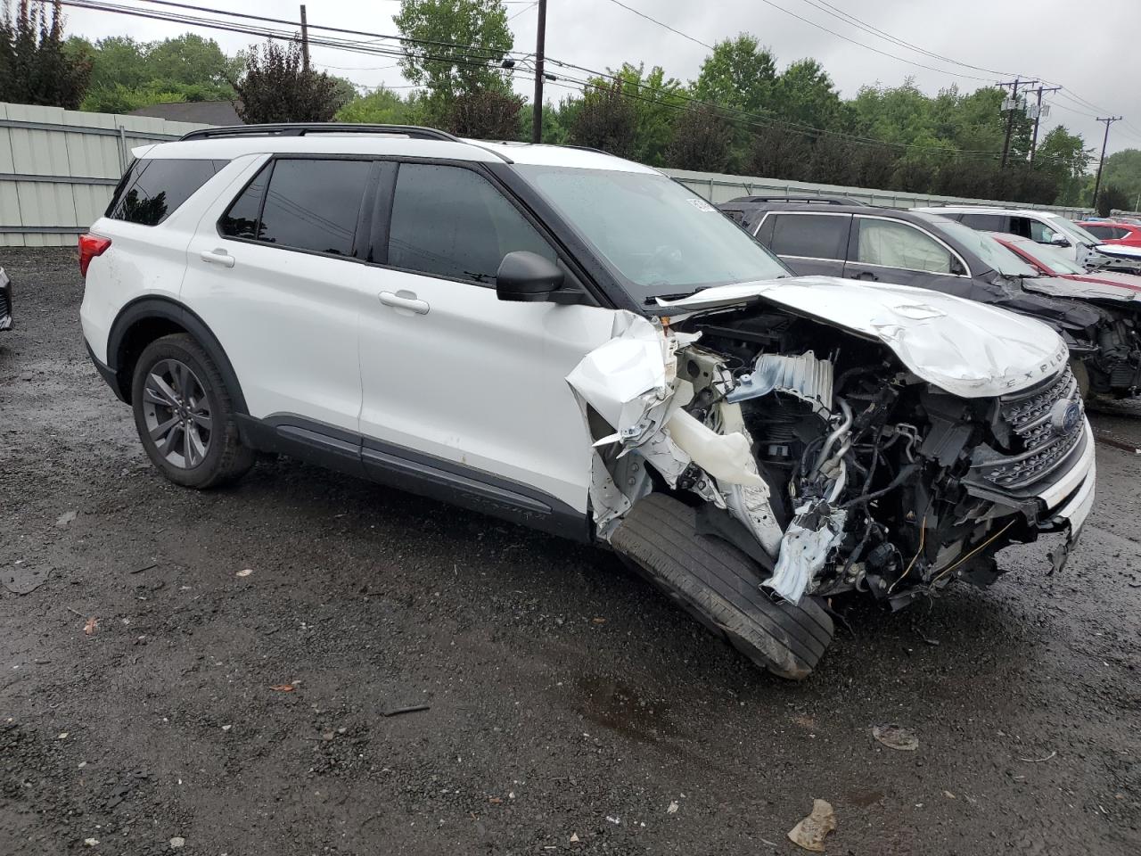 2021 Ford Explorer VIN 1FMSK8DH9MGC04046 Copart auction photo, front end / minor dent/scratches damage thumbnail 4