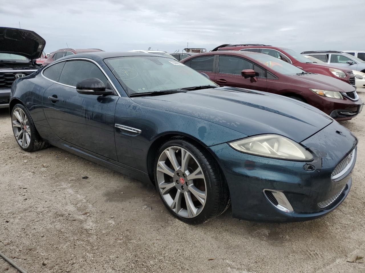 2014 Jaguar XK VIN SAJWA4FB4ELB54647 Copart auction photo, water/flood damage thumbnail 4