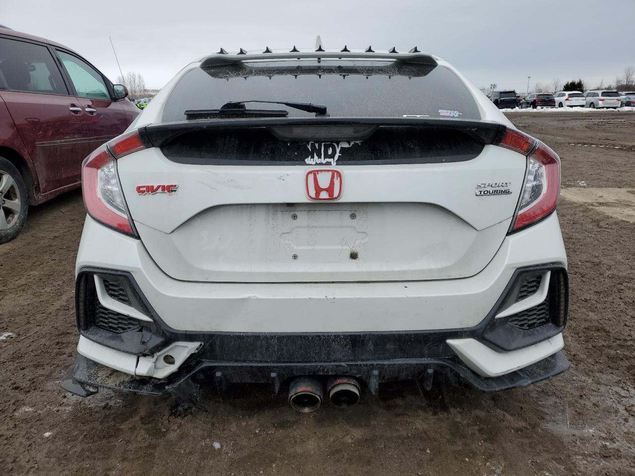 2020 Honda Civic VIN SHHFK7H94LU301696 Copart auction photo, front end / rear end damage thumbnail 6