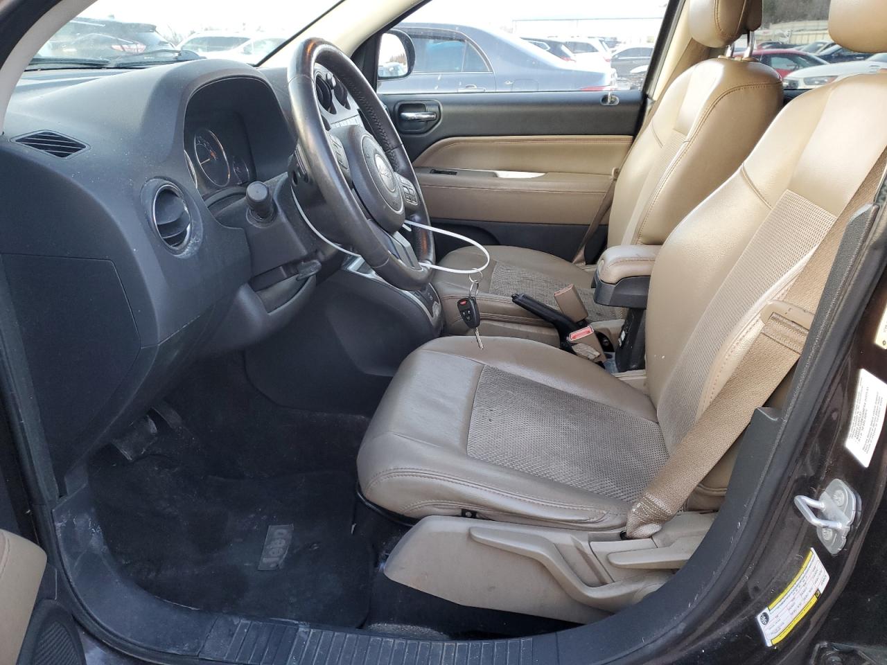 2014 Jeep Compass VIN 1C4NJDEBXED760473 Copart auction photo, front end damage thumbnail 7