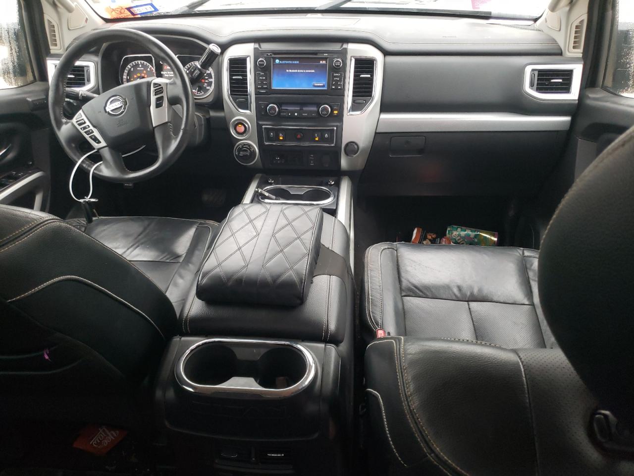 2017 Nissan Titan VIN 1N6BA1F48HN535966 Copart auction photo, front end / side damage thumbnail 8