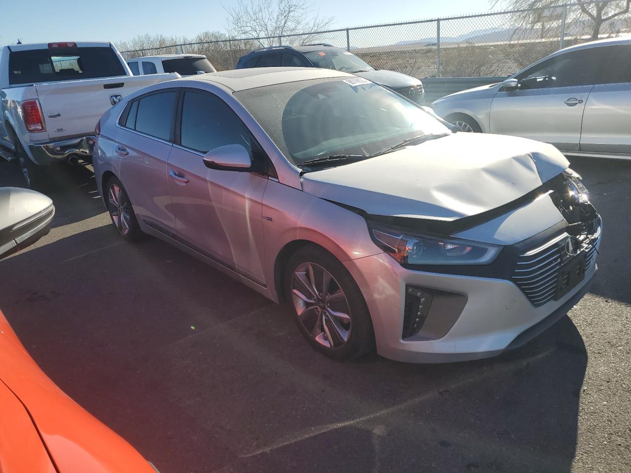 2019 Hyundai IONIQ VIN KMHC85LC4KU133103 Copart auction photo, front end damage thumbnail 4