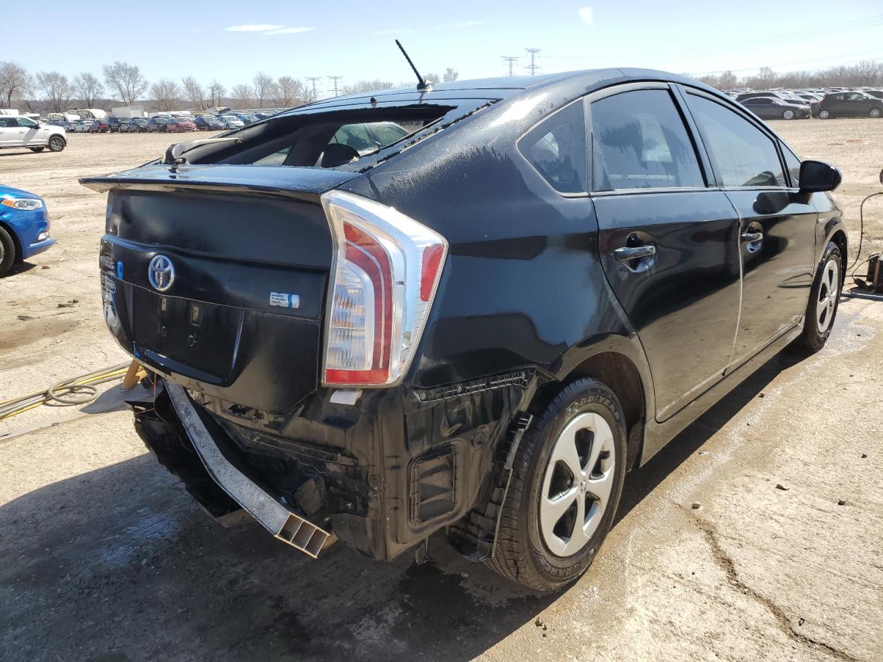 2013 Toyota Prius VIN JTDKN3DU6D5547548 Copart auction photo, rear end damage thumbnail 3