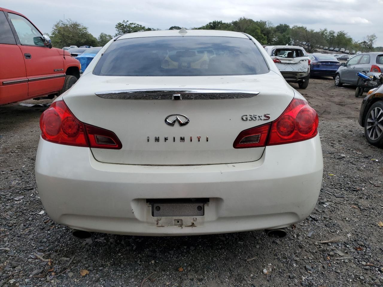 2008 Infiniti G VIN JNKBV61FX8M263129 Copart auction photo, vandalism damage thumbnail 6