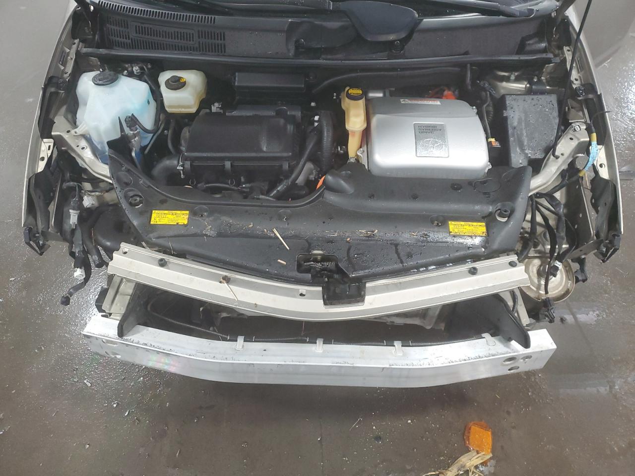 2008 Toyota Prius VIN JTDKB20UX87698024 Copart auction photo, front end / rear end damage thumbnail 12