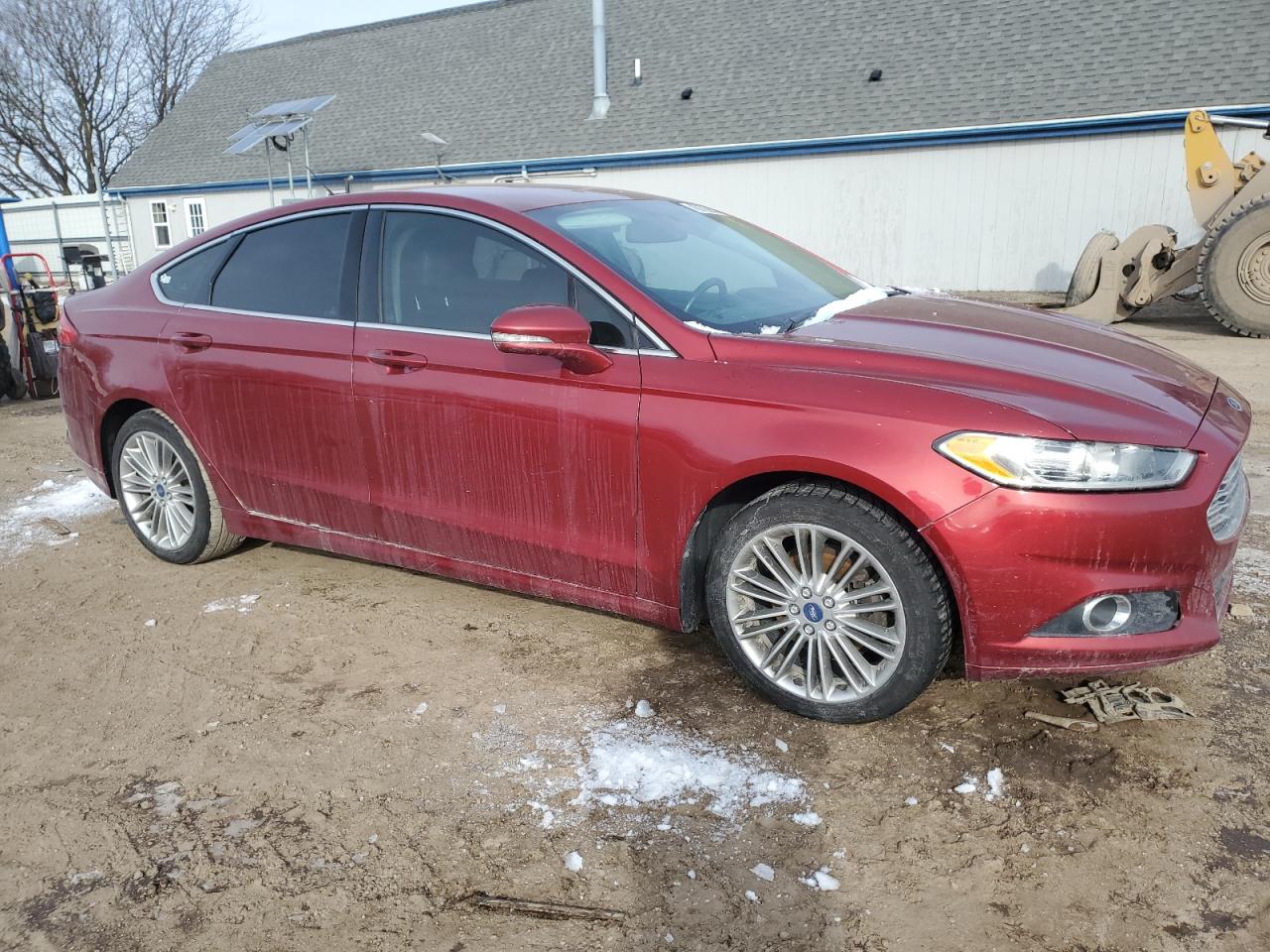 2013 Ford Fusion VIN 3FA6P0HR2DR342165 Copart auction photo, side / front end damage thumbnail 4