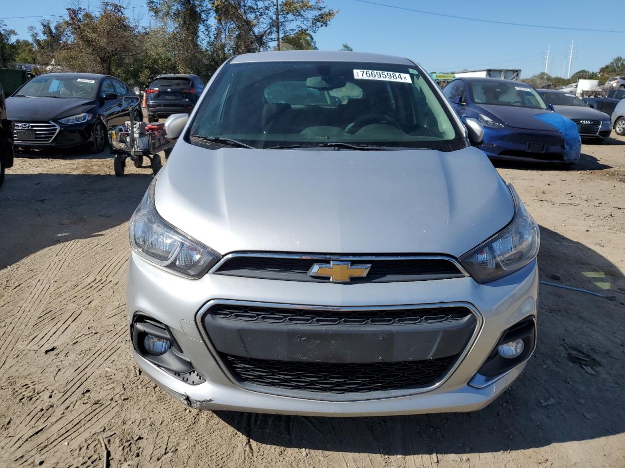 2017 Chevrolet Spark VIN KL8CD6SA9HC744211 Copart auction photo, side / front end damage thumbnail 5