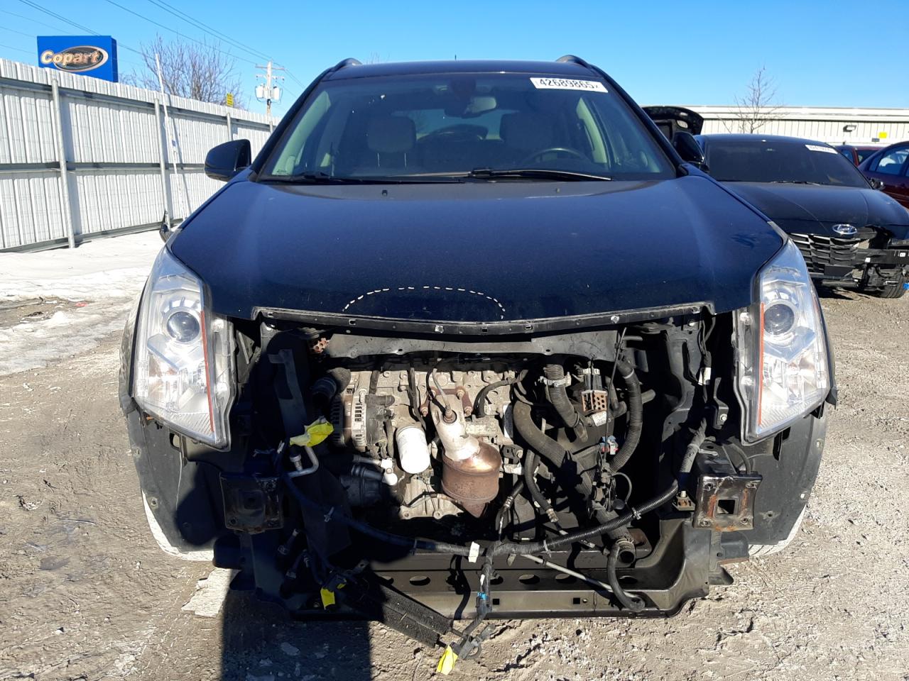 2015 Cadillac SRX VIN 3GYFNAE35FS543151 Copart auction photo, front end damage thumbnail 5