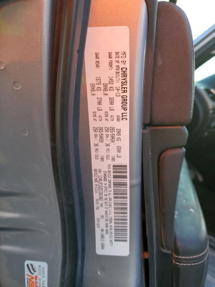 2014 Jeep Grand Cherokee VIN 1C4RJFCG2EC281062 Copart auction photo, front end / side damage thumbnail 15