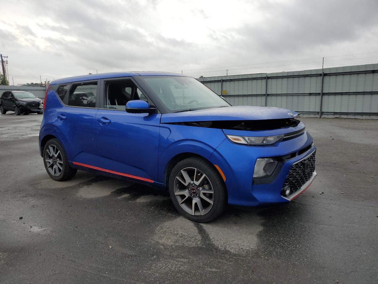 2021 KIA Soul VIN KNDJ63AU0M7750274 Copart auction photo, burn - engine damage thumbnail 4