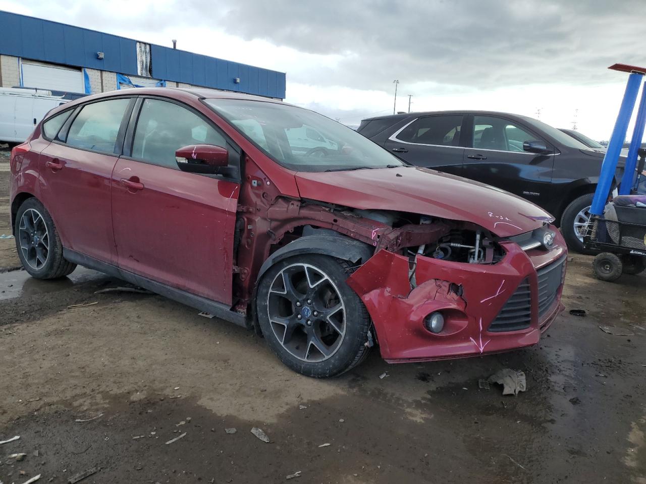 2013 Ford Focus VIN 1FADP3K25DL204042 Copart auction photo, front end damage thumbnail 4