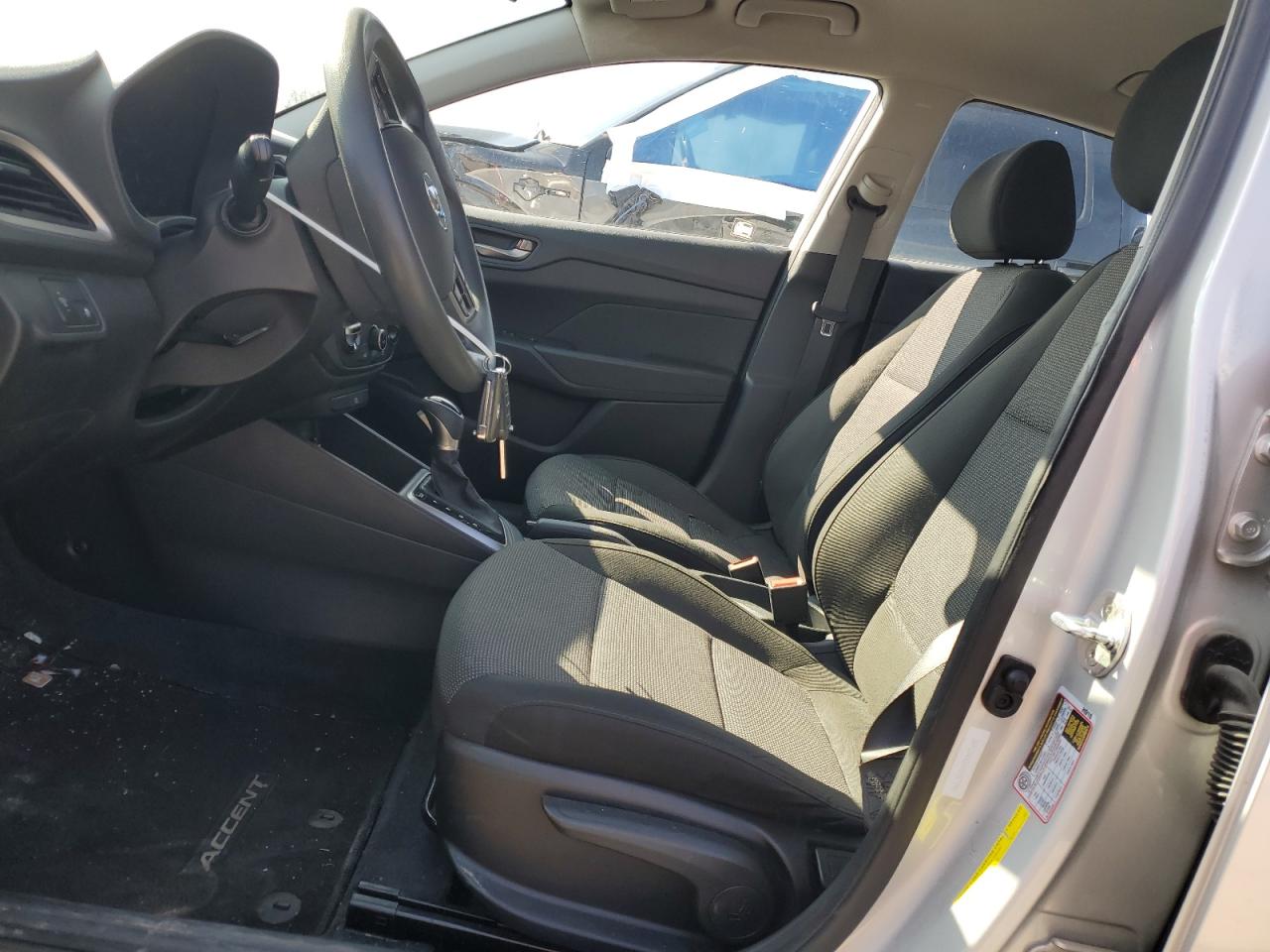 2019 Hyundai Accent VIN 3KPC24A30KE057395 Copart auction photo, front end / side damage thumbnail 7