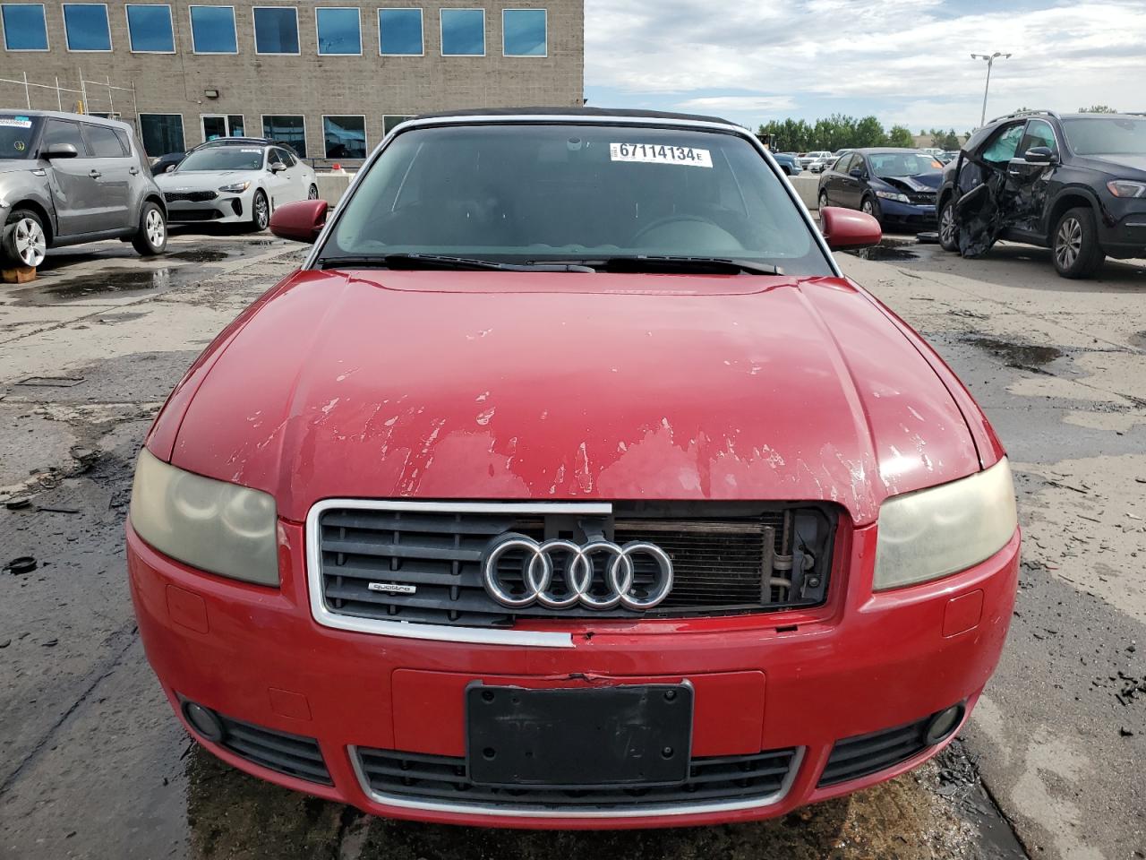 2004 Audi A4 VIN WAUAT48H04K002500 Copart auction photo, rear end / side damage thumbnail 5