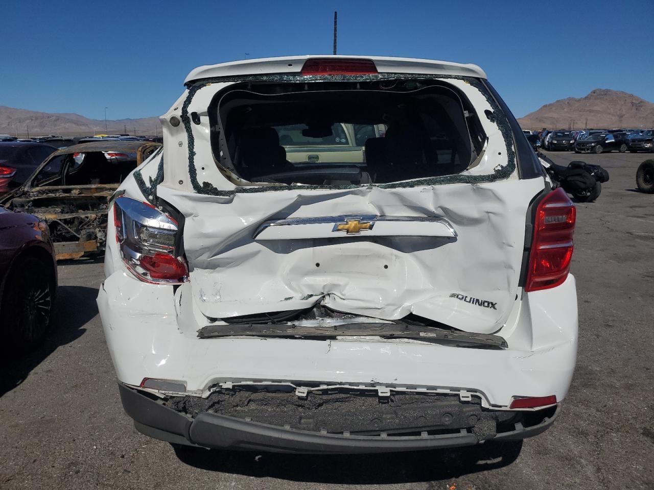 2016 Chevrolet Equinox VIN 2GNALBEK2G1129302 Copart auction photo, rear end damage thumbnail 6