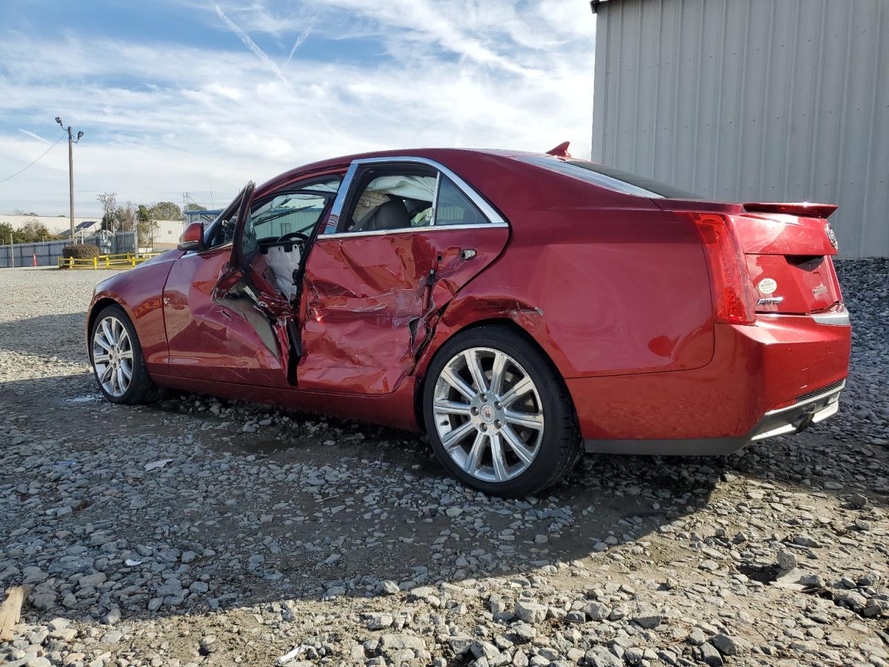 2014 Cadillac ATS VIN 1G6AB5RA7E0187643 Copart auction photo, front end / side damage thumbnail 2