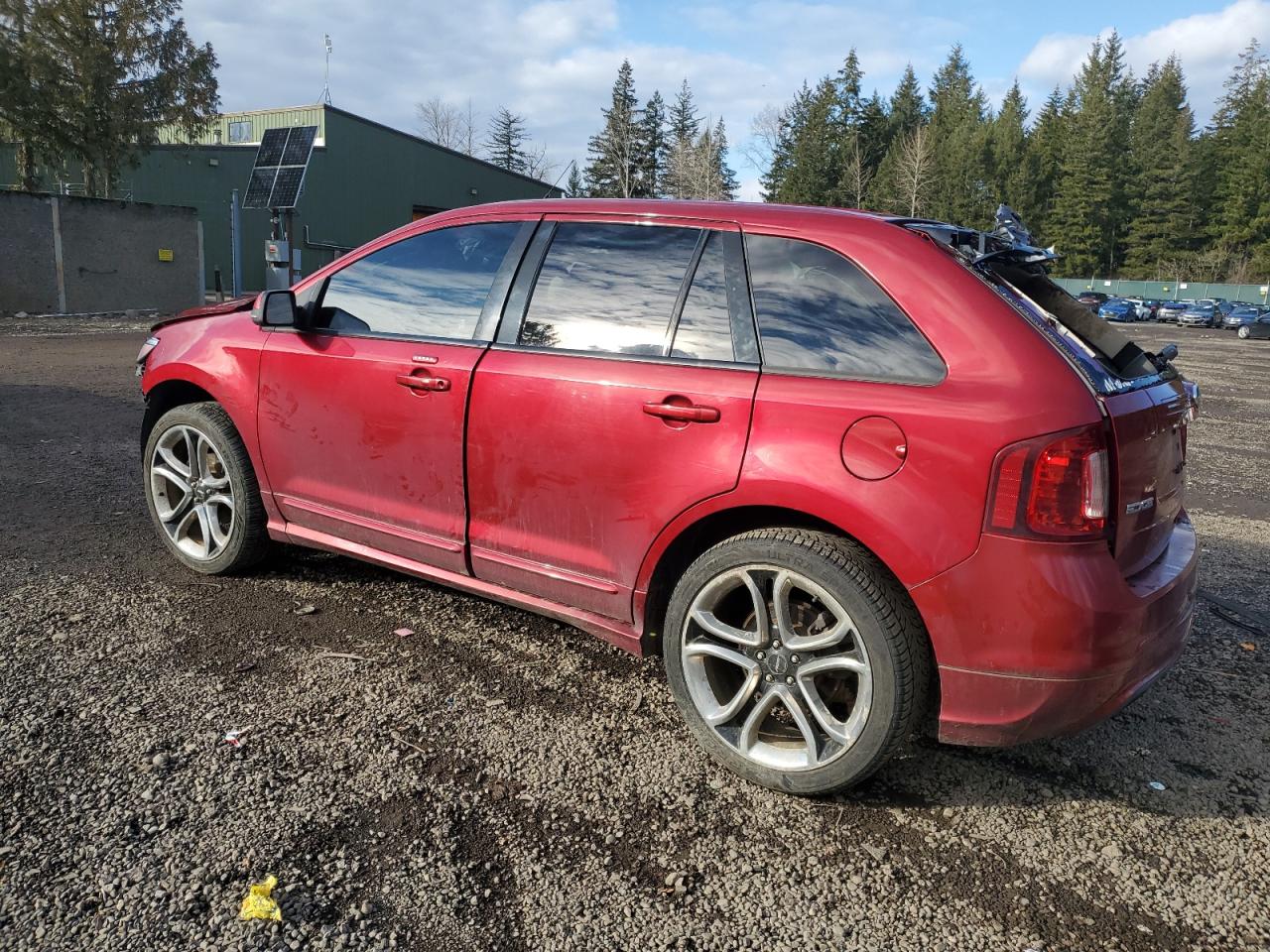 2013 Ford Edge VIN 2FMDK4AK9DBA90929 Copart auction photo, rollover damage thumbnail 2