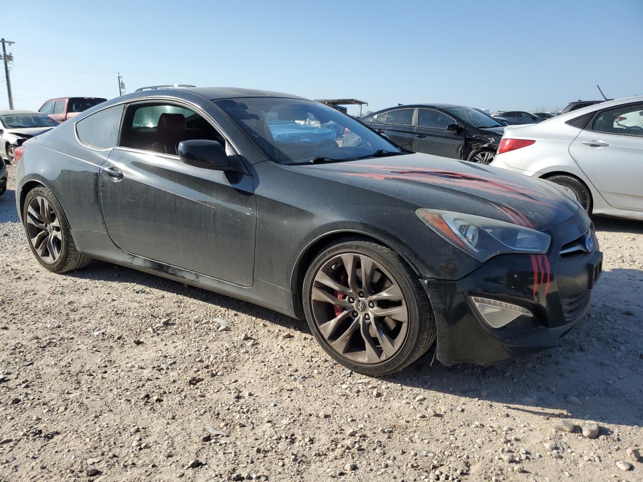 2013 Hyundai Genesis VIN KMHHU6KJ6DU083931 Copart auction photo, rear end / front end damage thumbnail 4