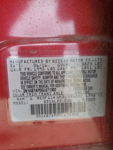 2016 Nissan Sentra VIN 3N1AB7AP0GL671302 Copart auction photo, rear end / minor dent/scratches damage thumbnail 12