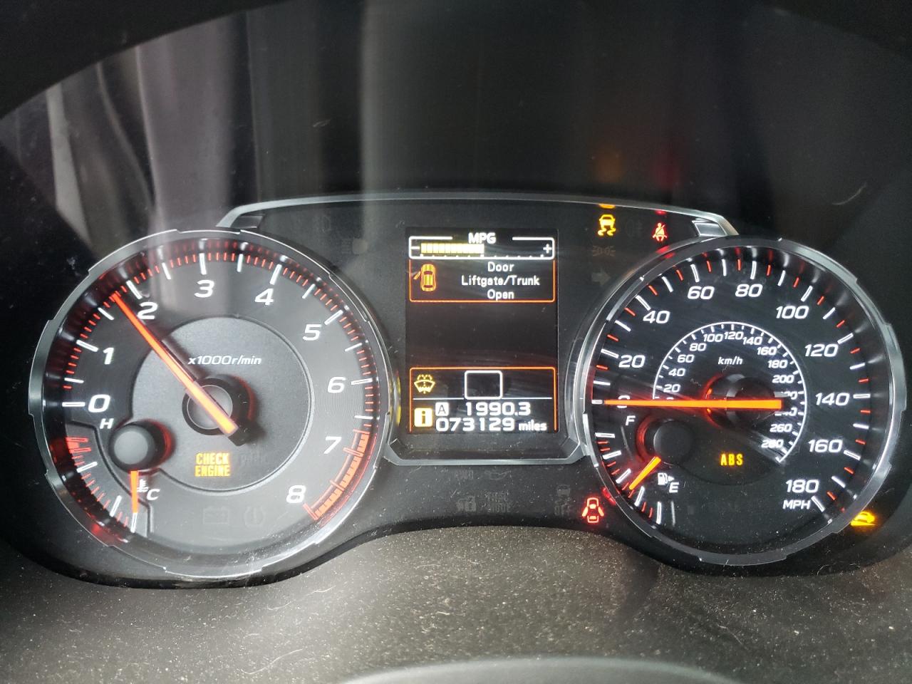 2018 Subaru WRX VIN JF1VA1C62J9800052 Copart auction photo, front end / hail damage thumbnail 9