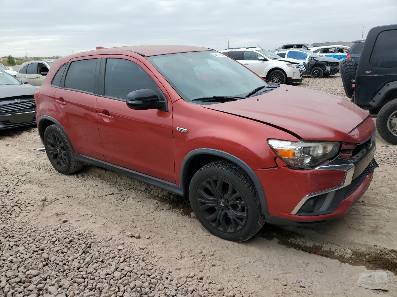 2018 Mitsubishi Outlander VIN JA4AP3AU1JU007871 Copart auction photo, front end damage thumbnail 4