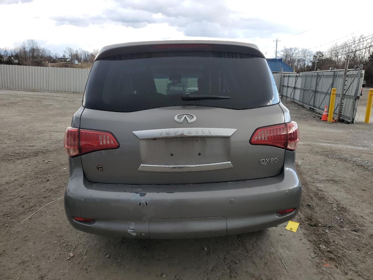 2014 Infiniti QX80 VIN JN8AZ2NE9E9066919 Copart auction photo, front end / side damage thumbnail 6