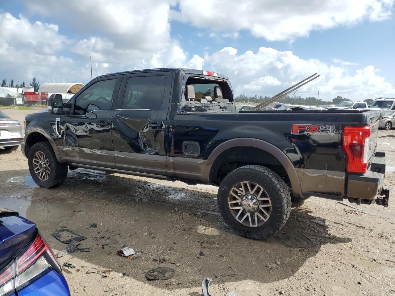 2017 Ford F350 VIN 1FT8W3BT1HEC75711 Copart auction photo, side / minor dent/scratches damage thumbnail 2