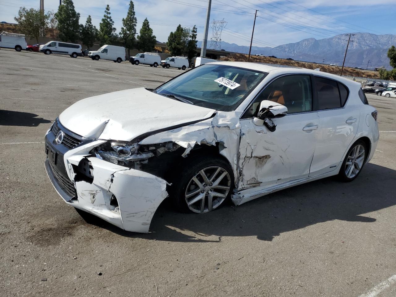2016 Lexus CT VIN JTHKD5BH6G2272966