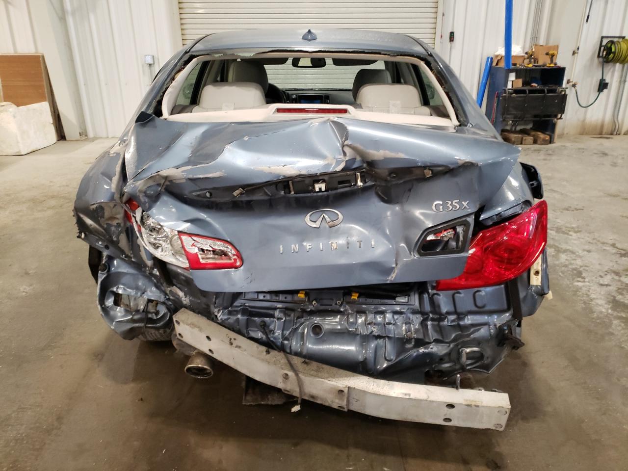 2008 Infiniti G VIN JNKBV61F28M262833 Copart auction photo, rear end / front end damage thumbnail 6