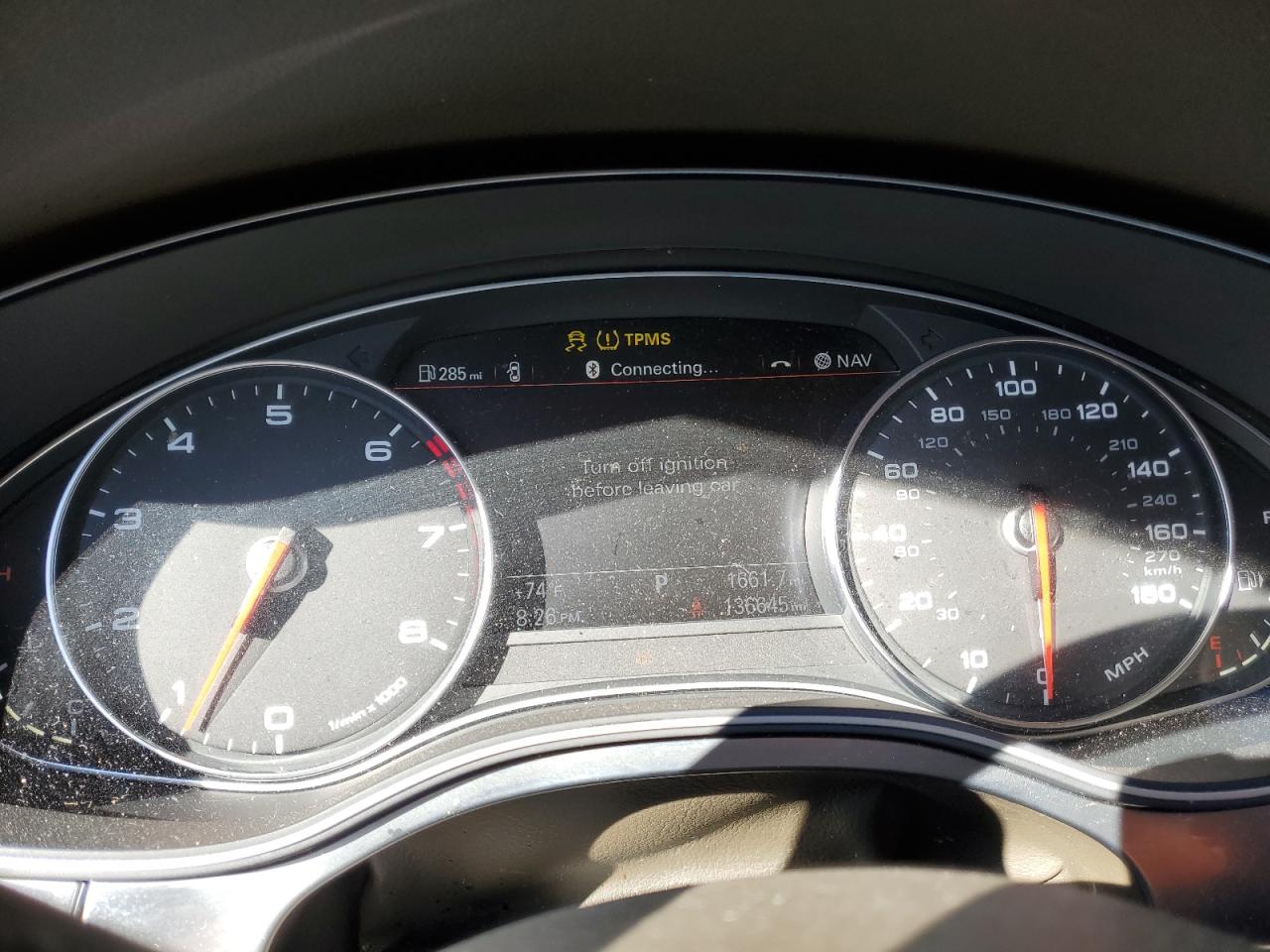 2014 Audi A6 VIN WAUGFAFC6EN139903 Copart auction photo, side damage thumbnail 9
