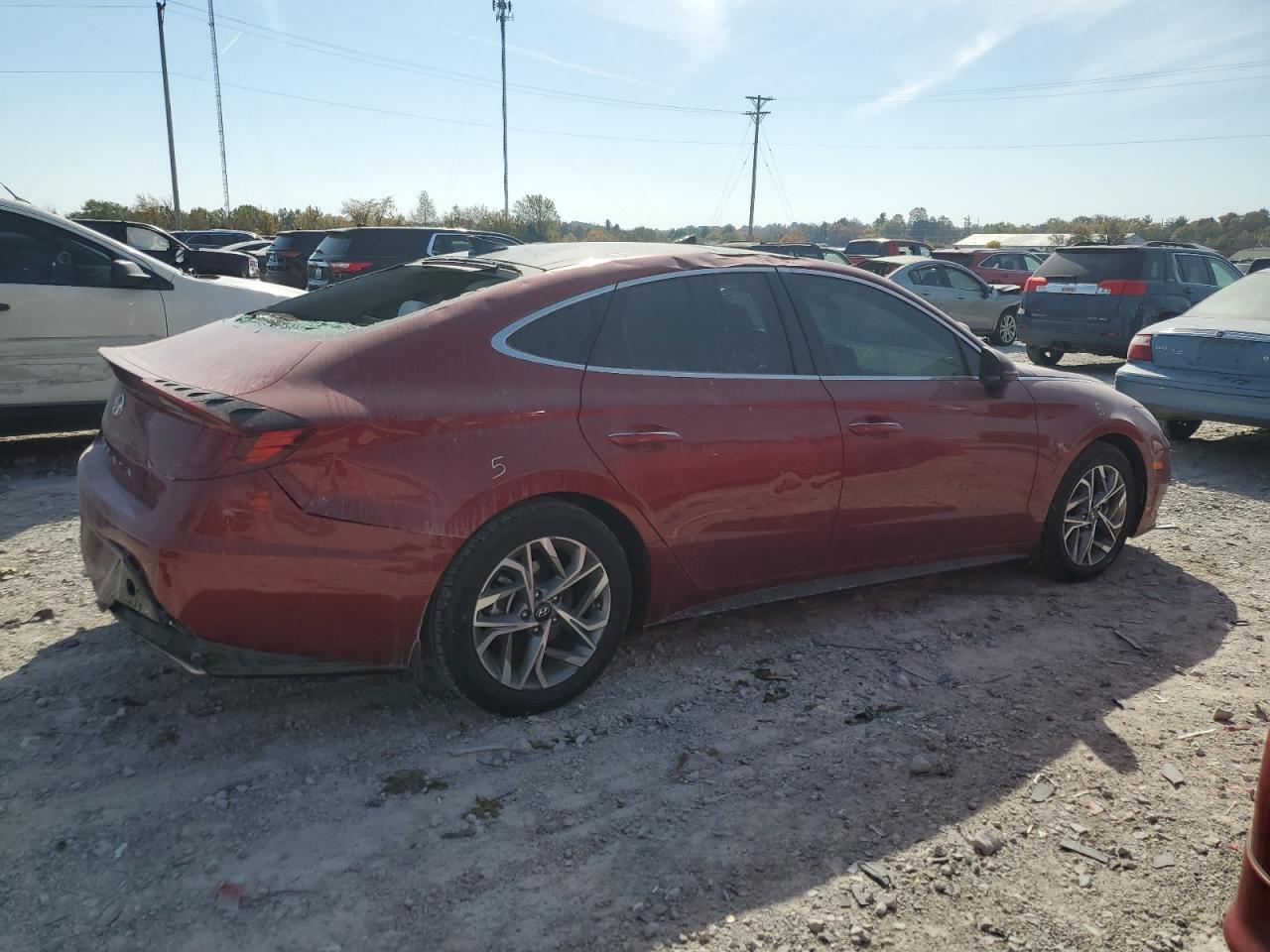 2023 Hyundai Sonata VIN KMHL14JA3PA323063 Copart auction photo, all over damage thumbnail 3