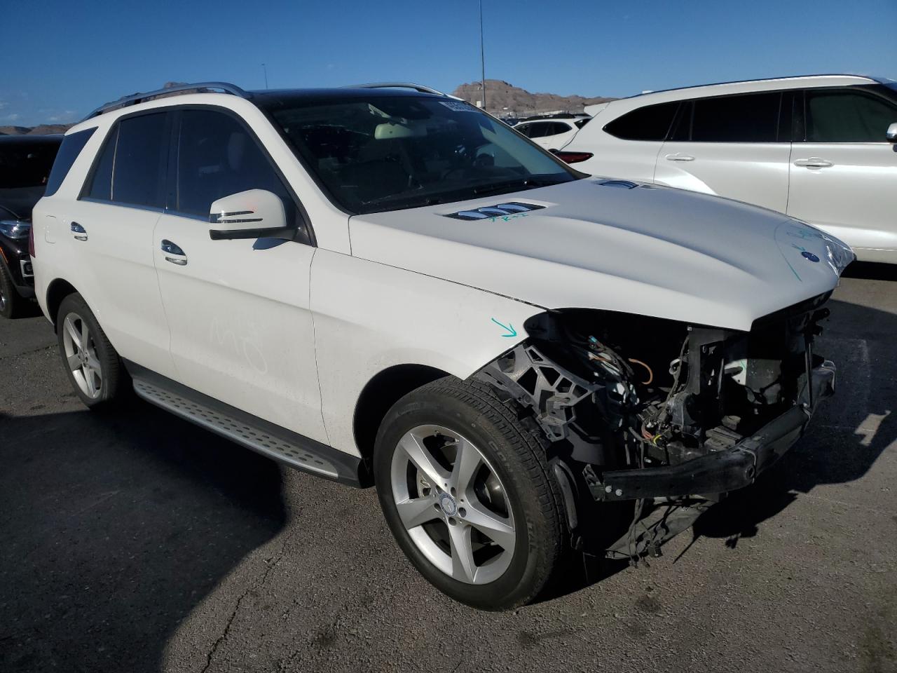 2017 Mercedes-Benz GLE VIN 4JGDA5JB3HA826564 Copart auction photo, front end damage thumbnail 4