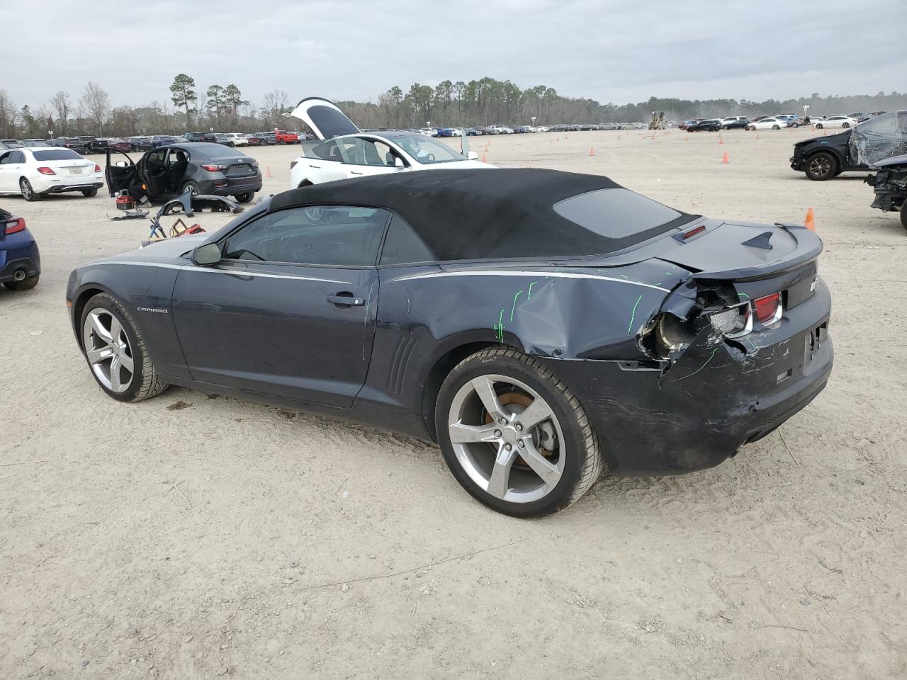2013 Chevrolet Camaro VIN 2G1FC3D34D9133128 Copart auction photo, rear end damage thumbnail 2