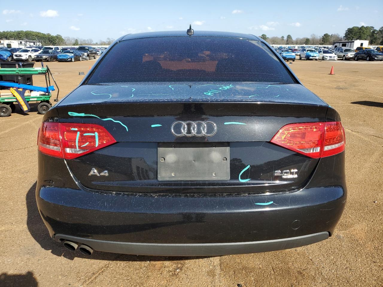2010 Audi A4 VIN WAUHFBFL6AN023315 Copart auction photo, vandalism / minor dent/scratches damage thumbnail 6