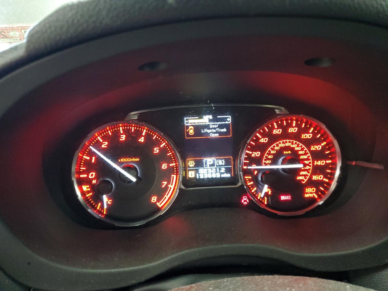 2015 Subaru WRX VIN JF1VA1D66F8804536 Copart auction photo, front end / rejected repair damage thumbnail 9
