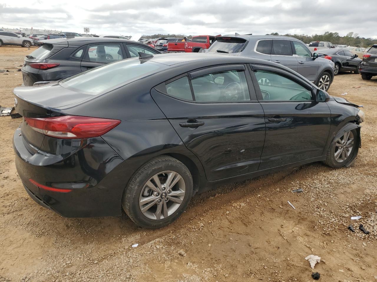 2018 Hyundai Elantra VIN KMHD84LF6JU542842 Copart auction photo, front end / minor dent/scratches damage thumbnail 3