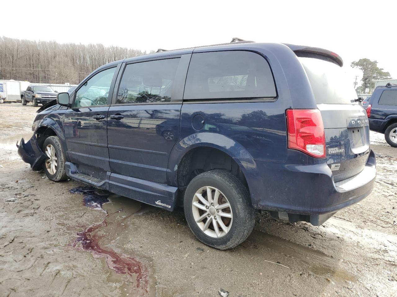 2014 Dodge Caravan VIN 2C4RDGCG3ER478715 Copart auction photo, front end / side damage thumbnail 2