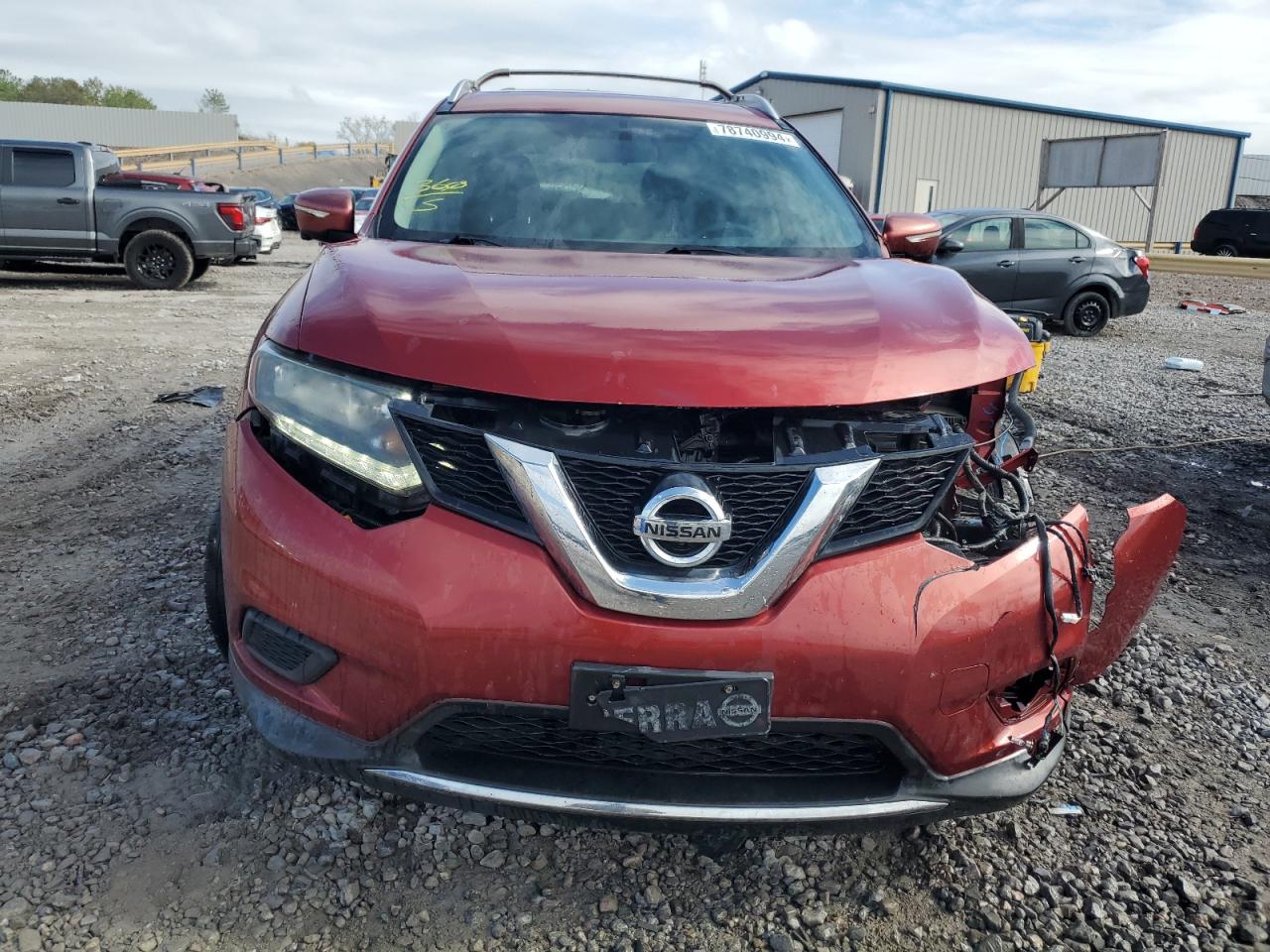 2015 Nissan Rogue VIN KNMAT2MT8FP540627 Copart auction photo, front end damage thumbnail 5