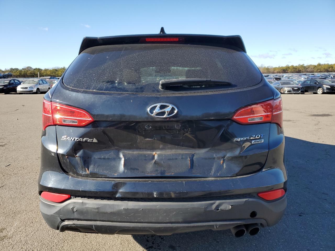 2013 Hyundai Santa Fe VIN 5XYZUDLA2DG095314 Copart auction photo, vandalism / minor dent/scratches damage thumbnail 6