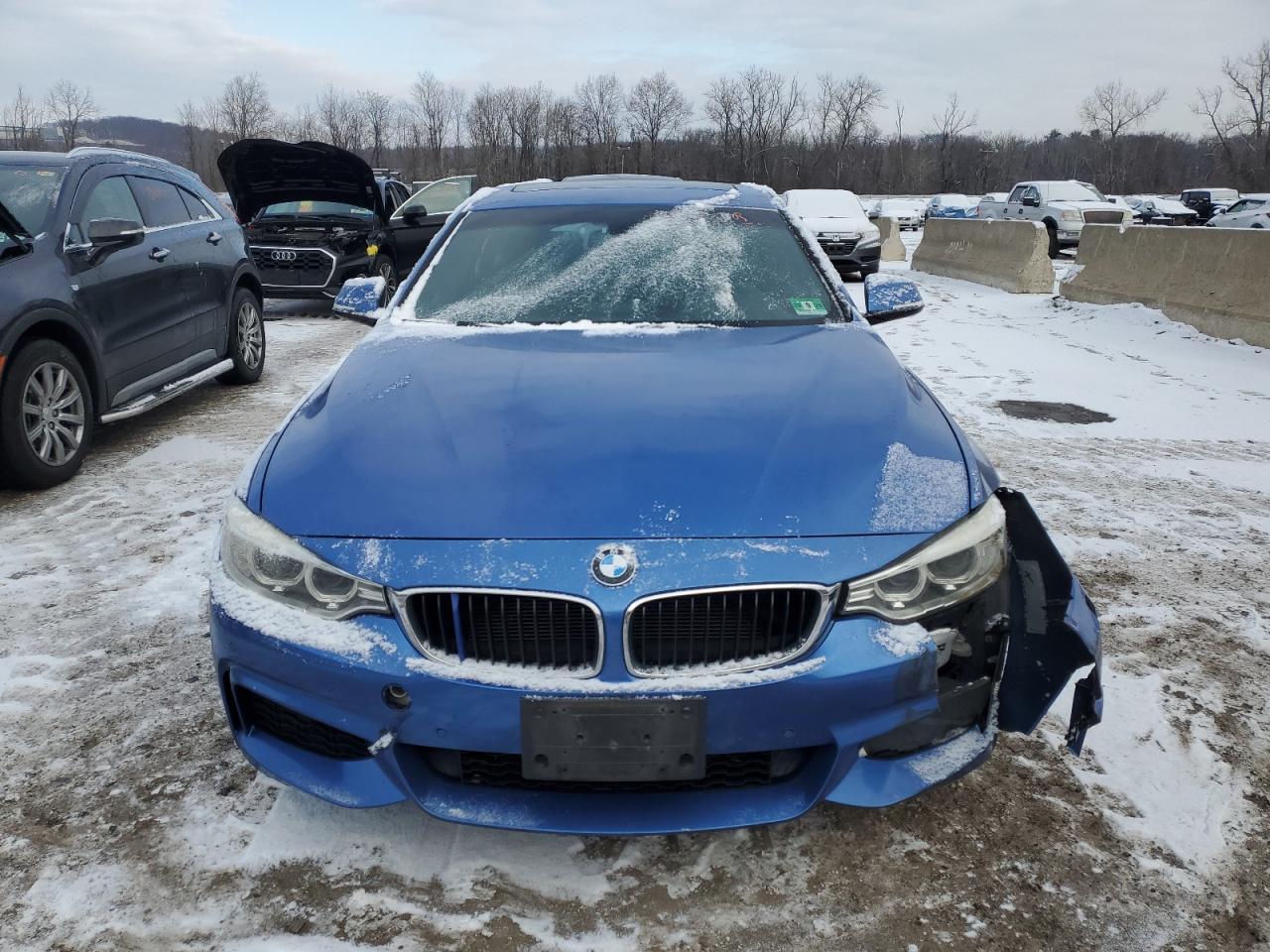 2015 BMW 4er VIN WBA4C9C50FD330529 Copart auction photo, front end / minor dent/scratches damage thumbnail 5