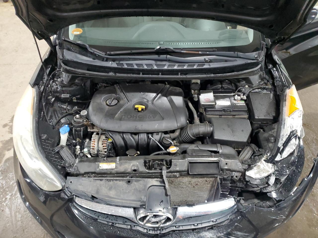 2012 Hyundai Elantra VIN 5NPDH4AE2CH150744 Copart auction photo, front end damage thumbnail 11