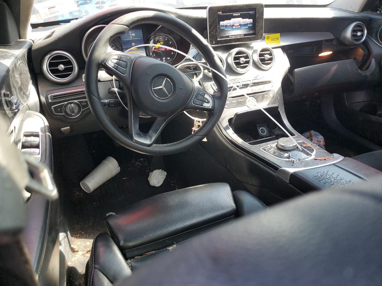 2017 Mercedes-Benz C-klasse VIN 55SWF4JB0HU232478 Copart auction photo, all over damage thumbnail 8
