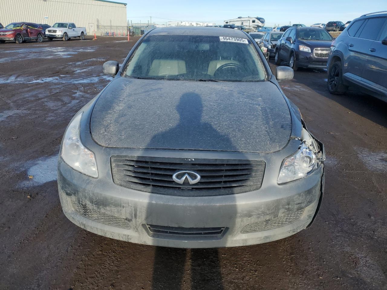 2007 Infiniti G VIN JNKBV61F77M803566 Copart auction photo, front end / side damage thumbnail 5