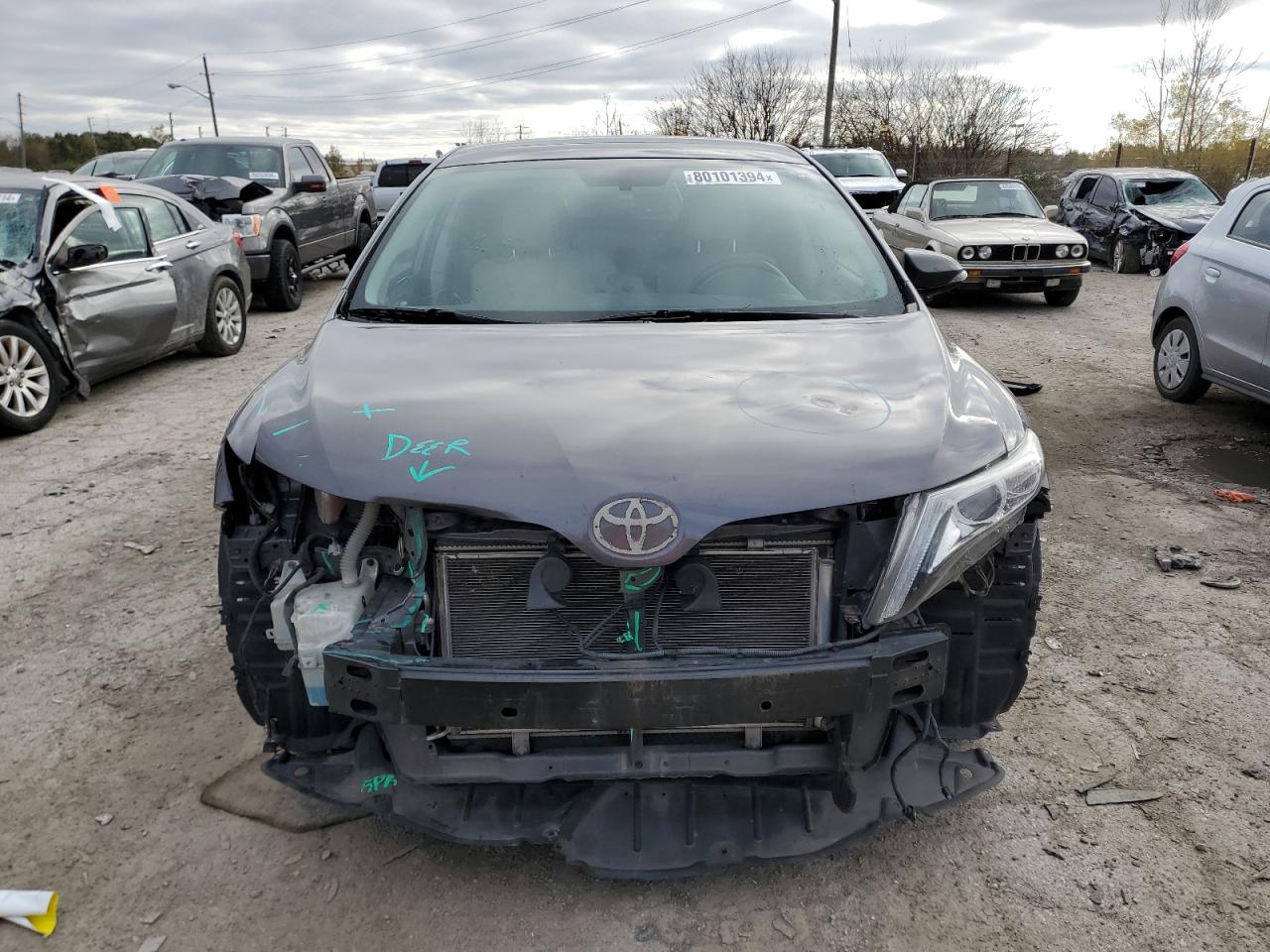 2014 Toyota Venza VIN 4T3BK3BB6EU106944 Copart auction photo, front end / side damage thumbnail 5